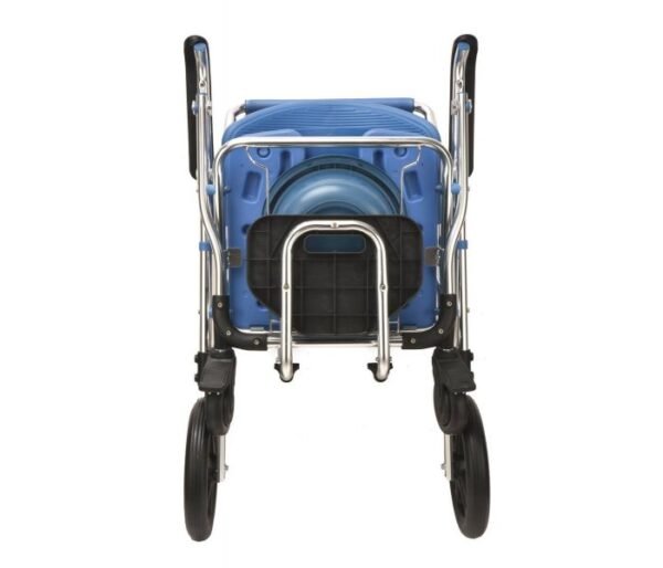 Chaise de douche et toilettes sur roues