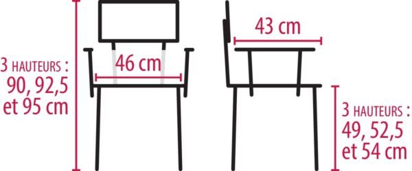 Chaise-toilettes pour la douche sur roues