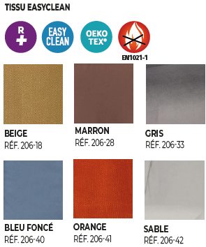 EMERAUDE TISSUS EASY CLEAN 2 MOTEURS